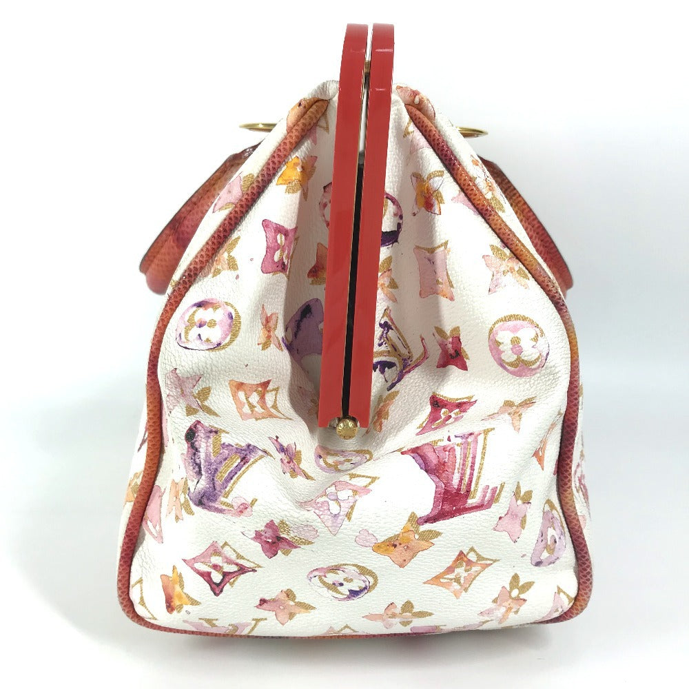 LOUIS VUITTON Handbag M95729 , Monogram Watercolor Canvas/Carong Leather white Monogram water color Speedy 30