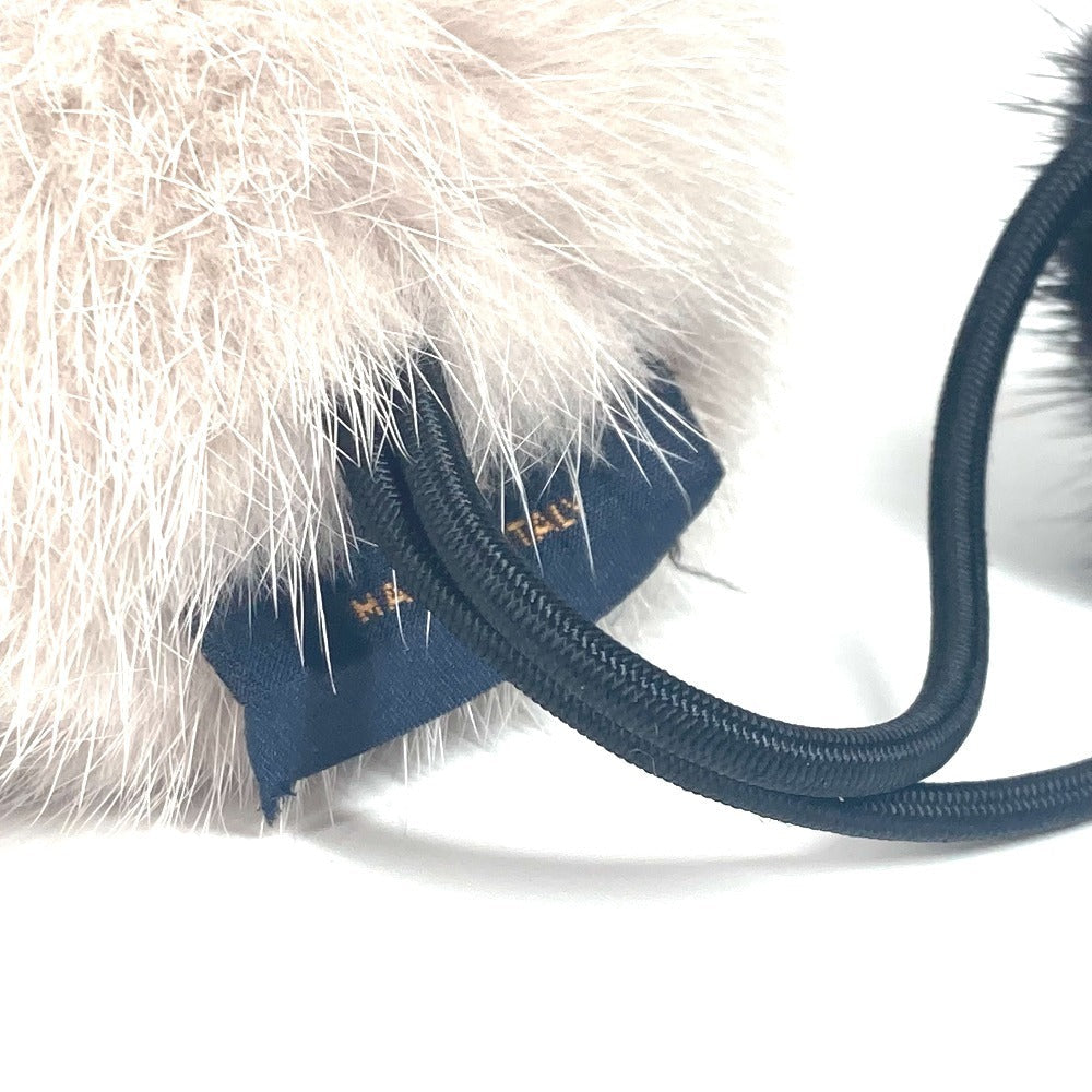 LOUIS VUITTON Hair rubber M78920 , Neo Bizon Fur gray LV Cozy Scrunchie Vison