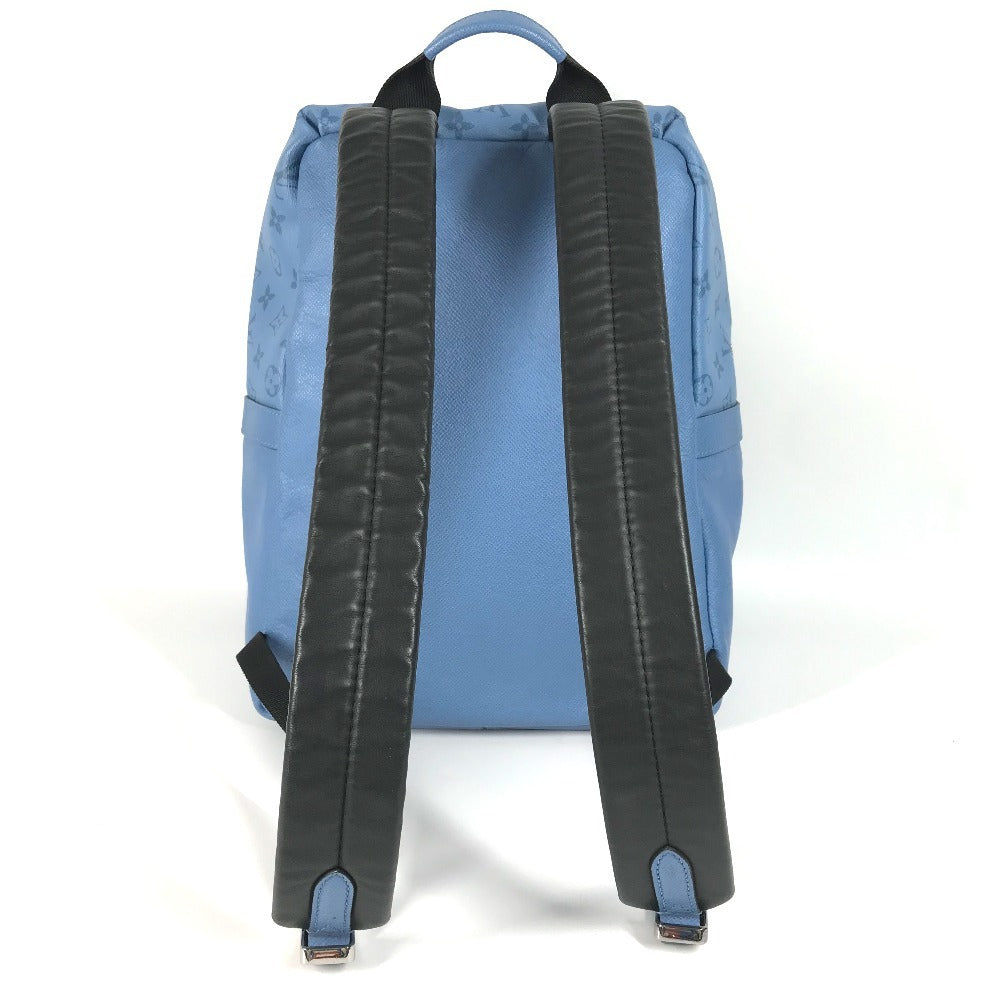 LOUIS VUITTON Backpack M30747 Taiga Leather, Monogram Canvas blue Taigalama Discovery Backpack PM