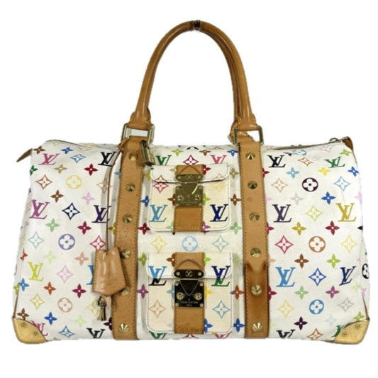 LOUIS VUITTON Boston Duffel bag M92641 Monogram multicolor canvas white Monogram Multicolor Takashi Murakami Keepall 45 Keepall 45