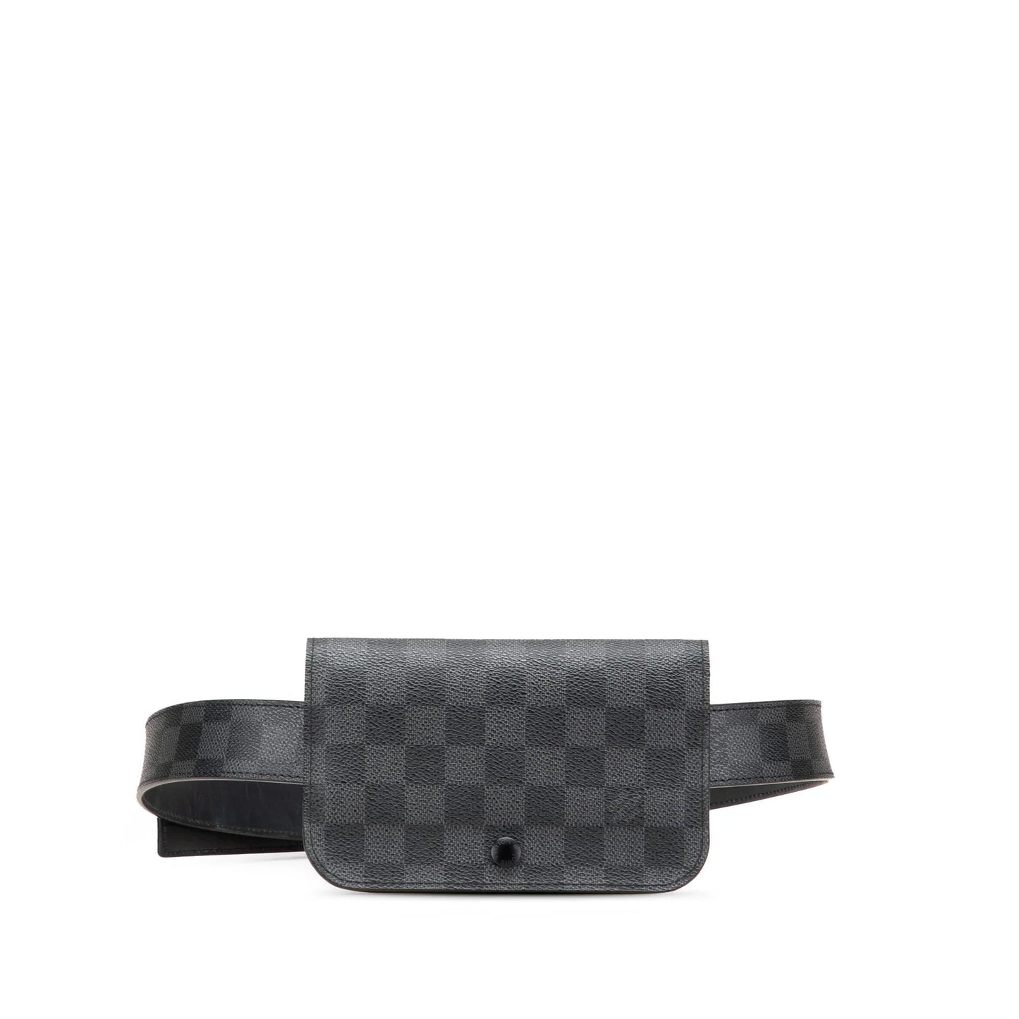 Black Louis Vuitton Damier Graphite Pochette Homme Ceinture Belt Bag