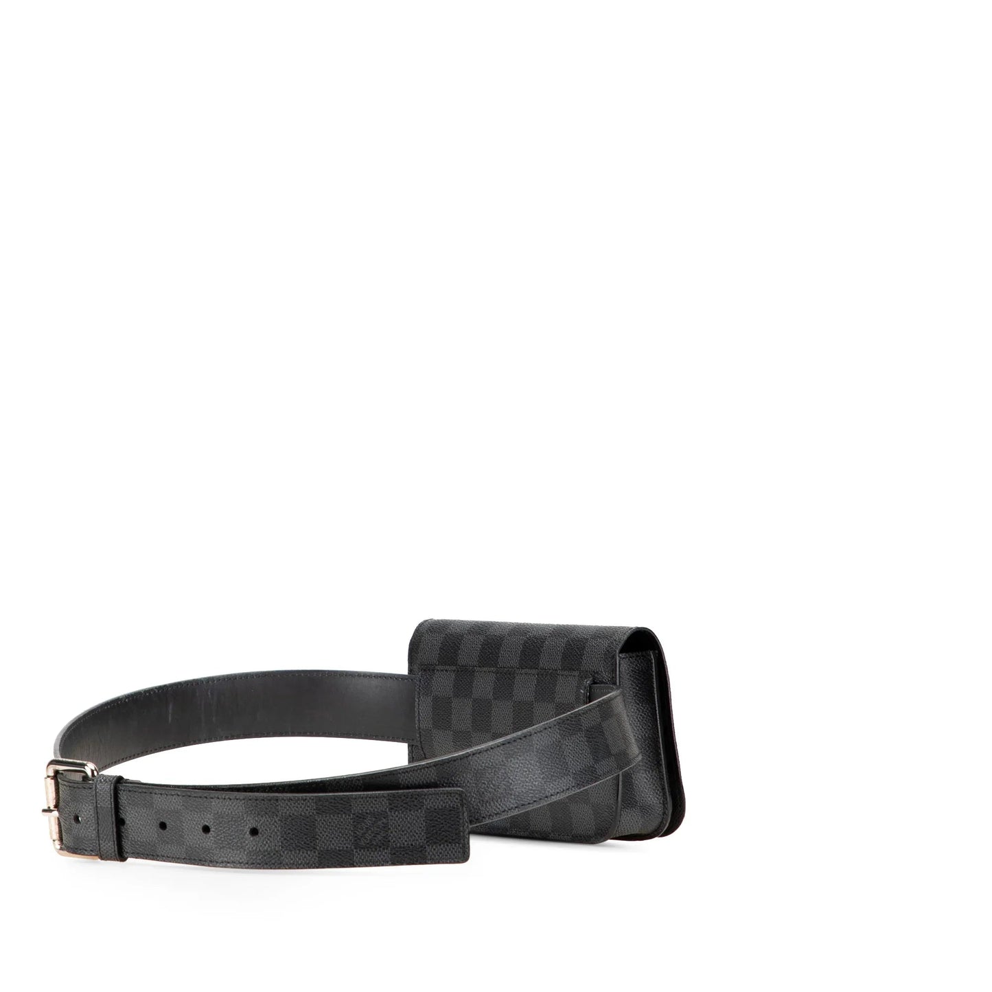 Black Louis Vuitton Damier Graphite Pochette Homme Ceinture Belt Bag