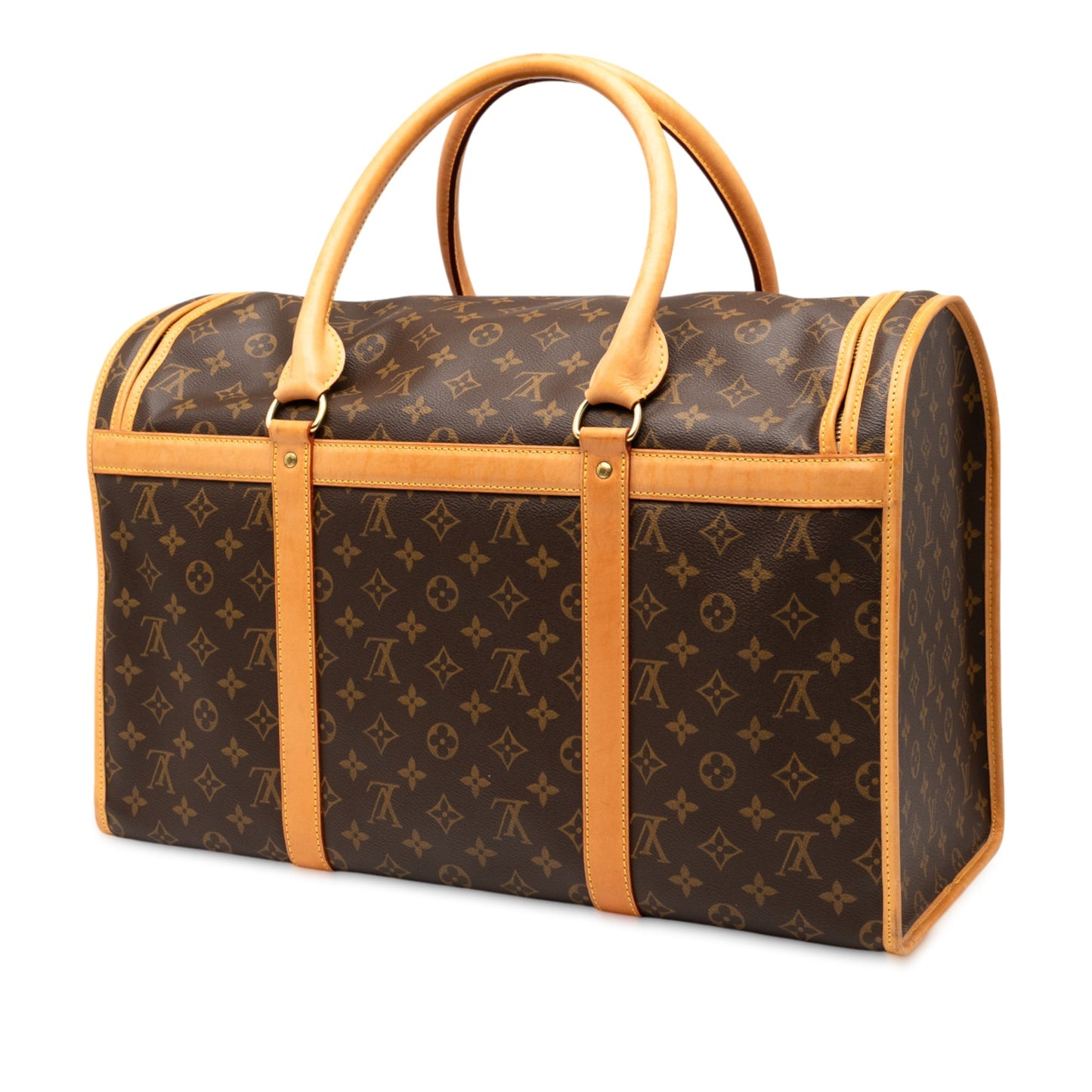 Brown Louis Vuitton Monogram Sac Chien Pet Carrier 50 Travel Bag