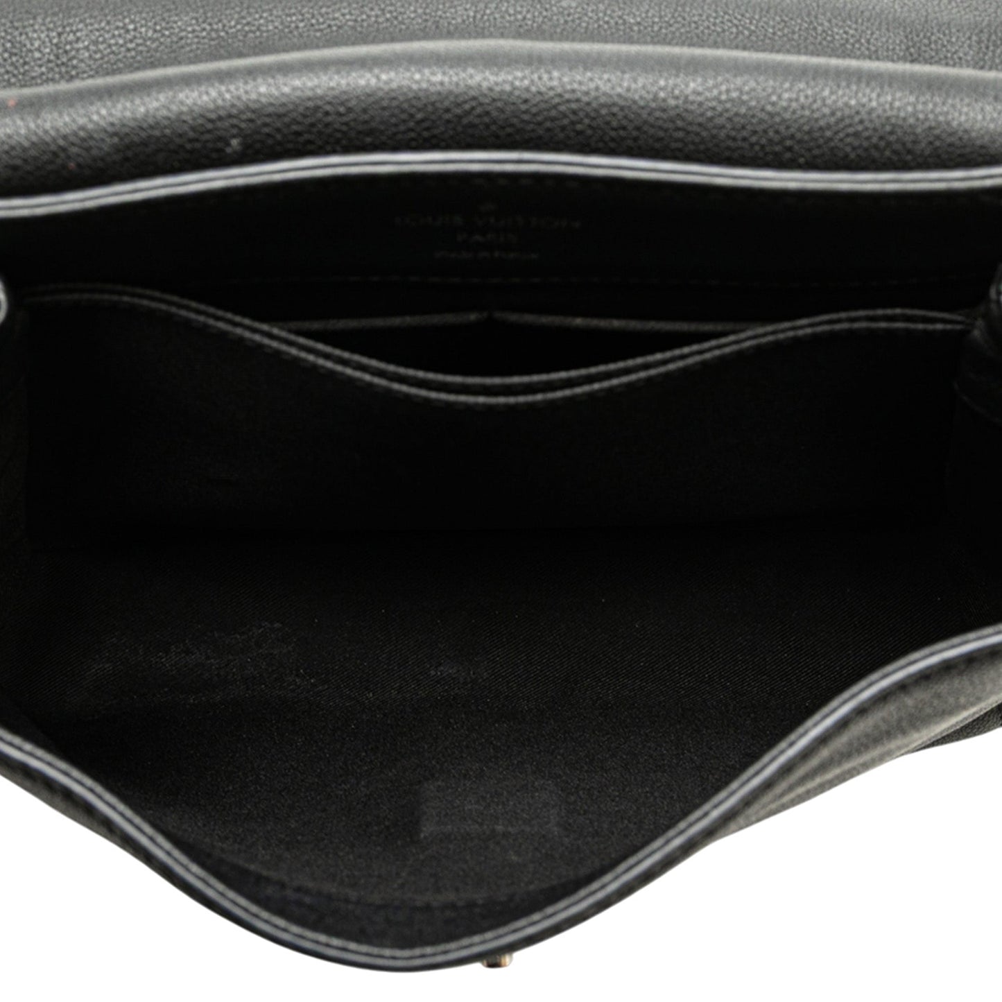 Black Louis Vuitton Leather Lockme II Satchel