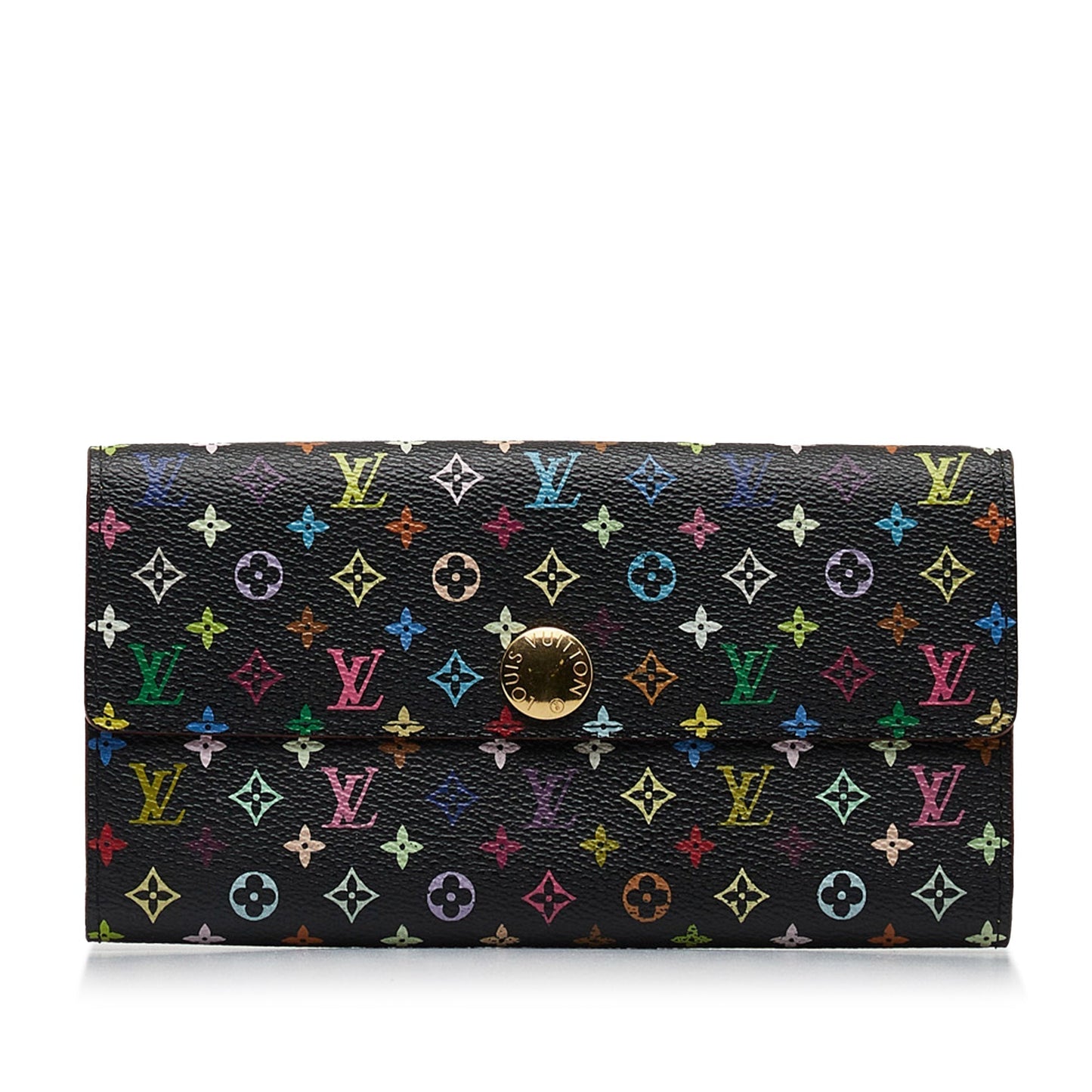 LOUIS VUITTON Monogram Multicolore Sarah Long Wallet Long Wallets