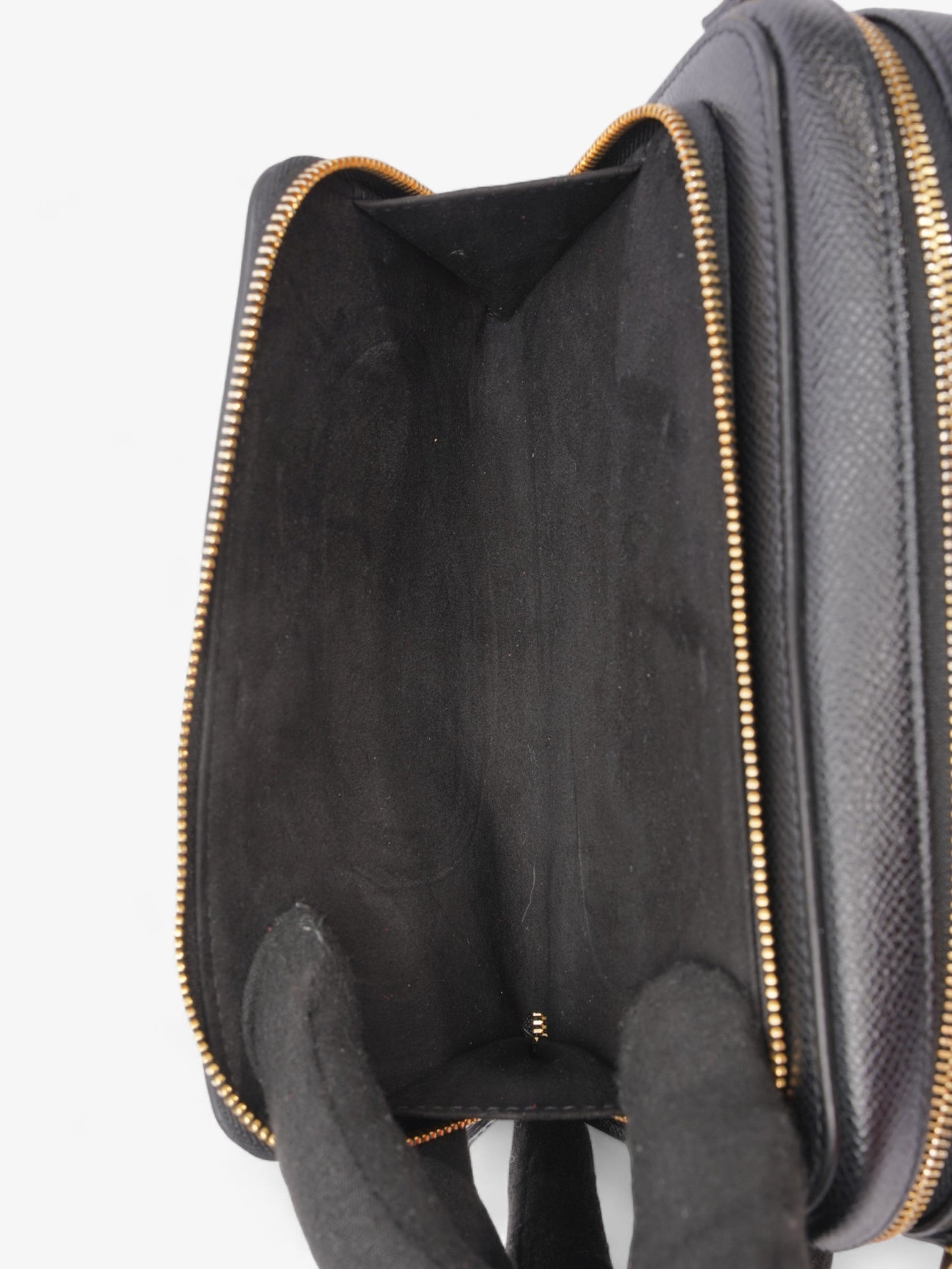 Christian Dior Caro Double Pouch Bag Black Leather