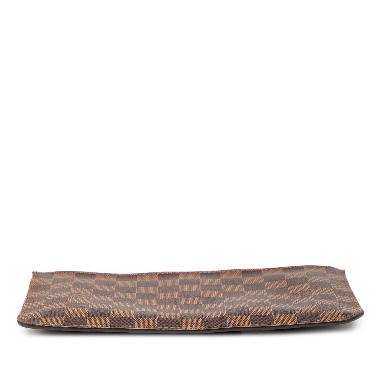Brown Louis Vuitton Damier Ebene Neverfull Pouch MM