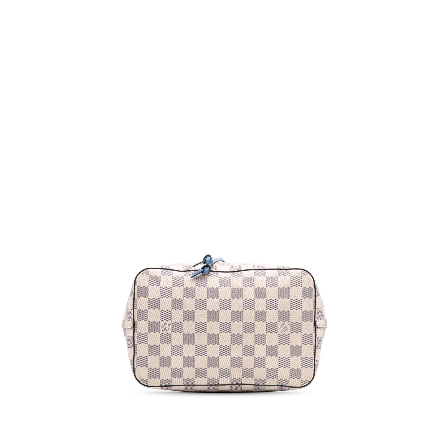 White Louis Vuitton Damier Azur Neonoe MM Bucket Bag