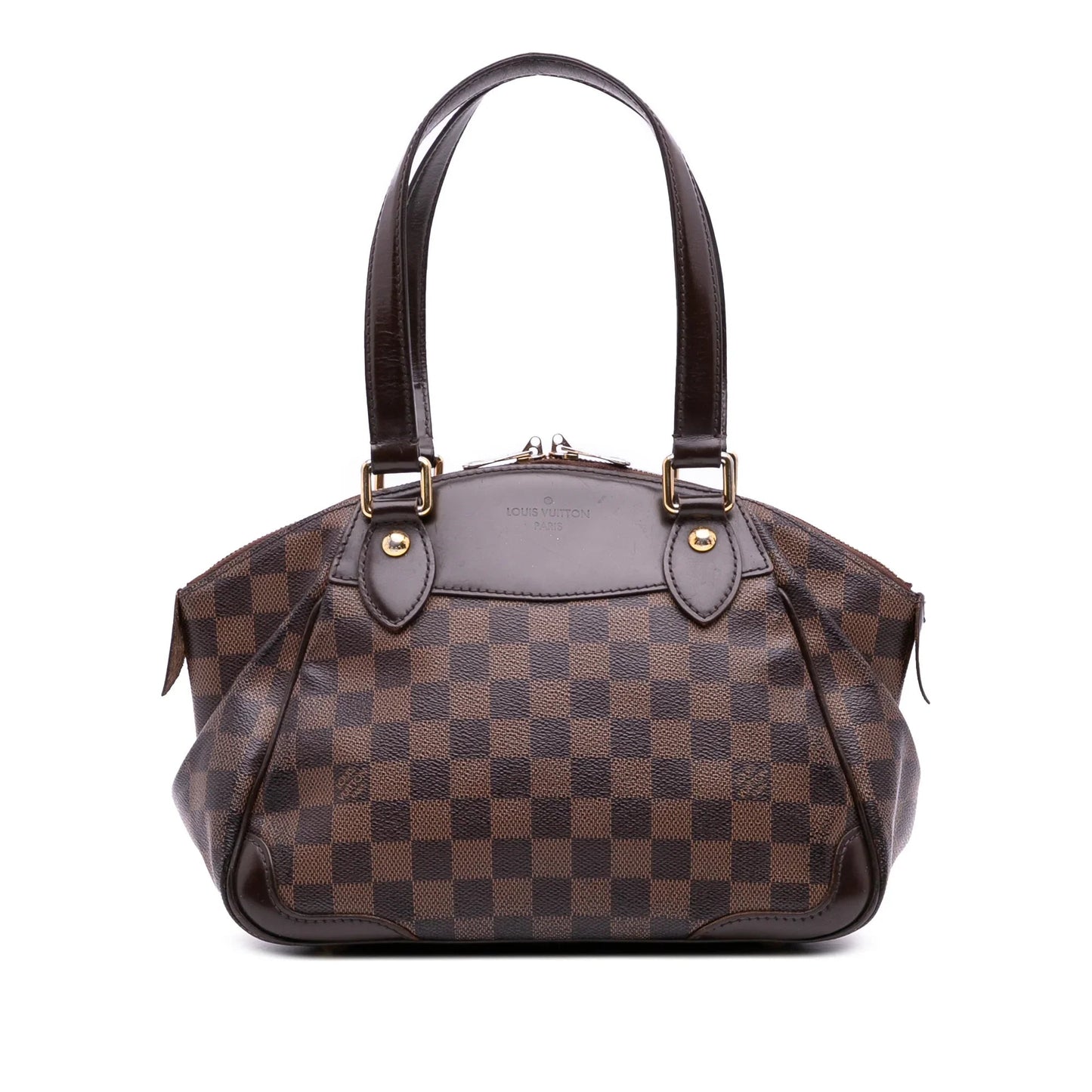 Brown Louis Vuitton Damier Ebene Verona PM Handbag