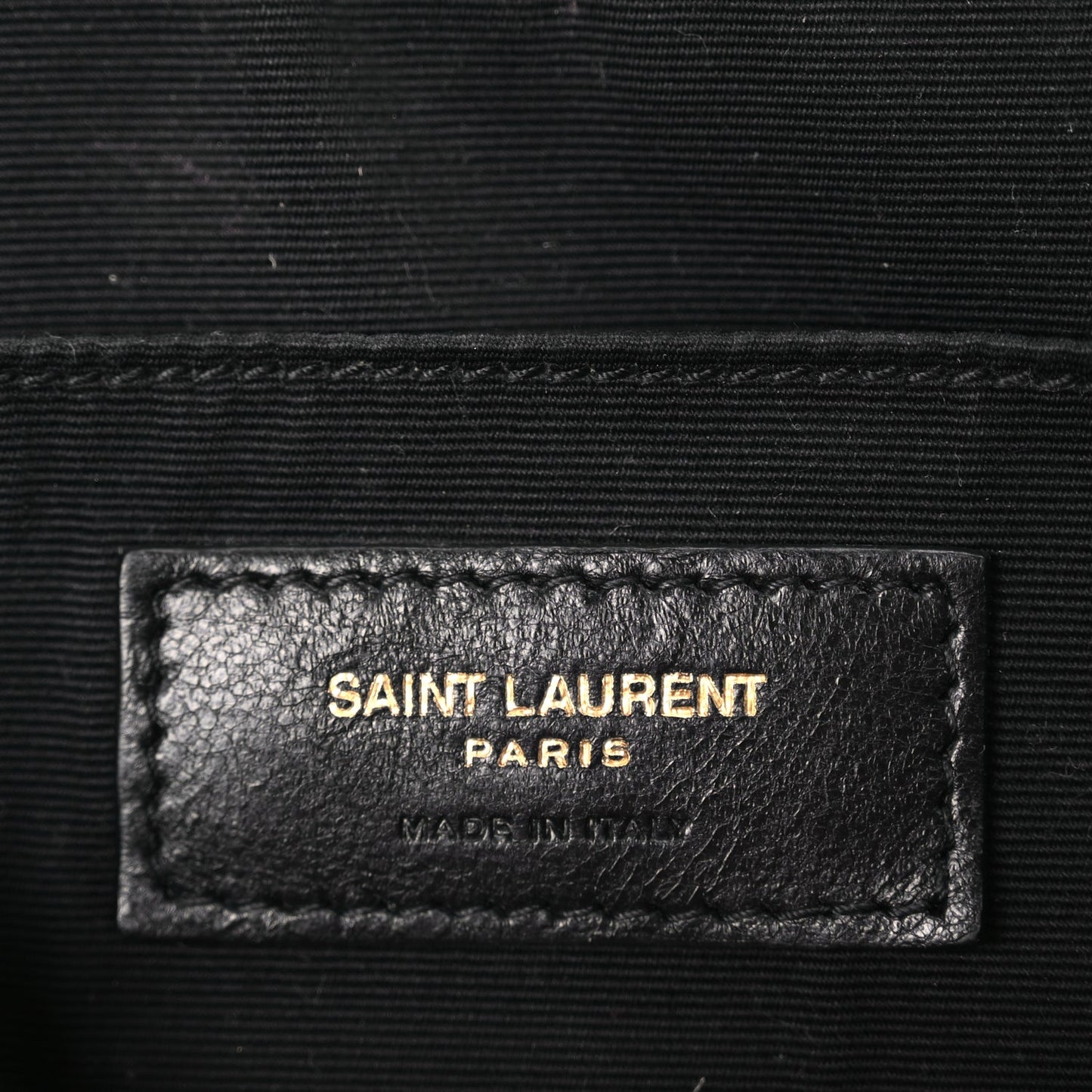 Saint Laurent Calfskin Matelasse Monogram Lou Camera Bag Black