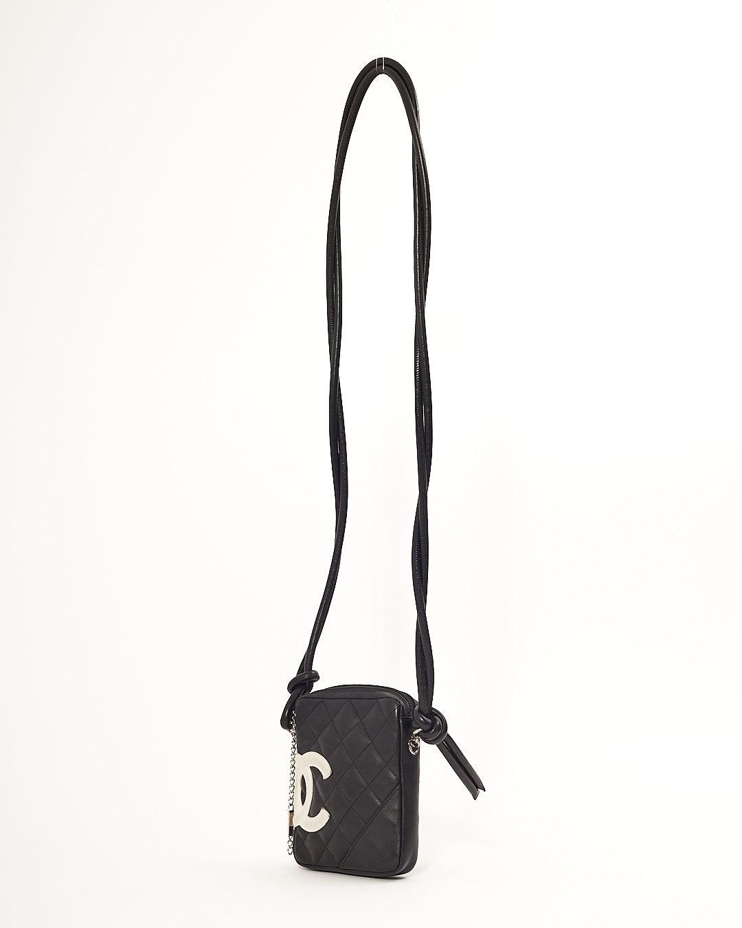Chanel Black/White Leather Cambon Crossbody Bag