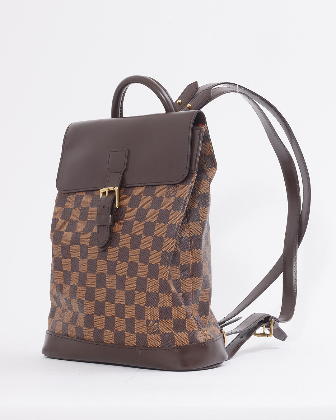 Louis Vuitton Damier Ebene Canvas Soho Backpack