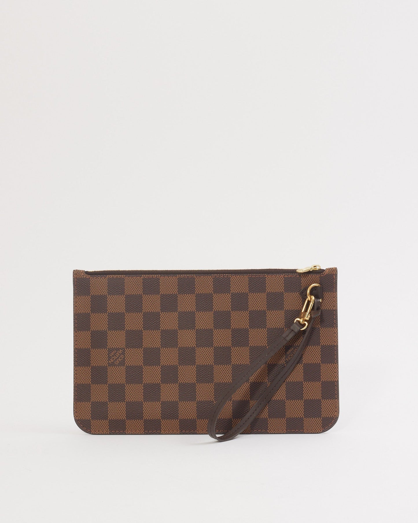 Louis Vuitton Damier Ebene Canvas Wristlet Pouch