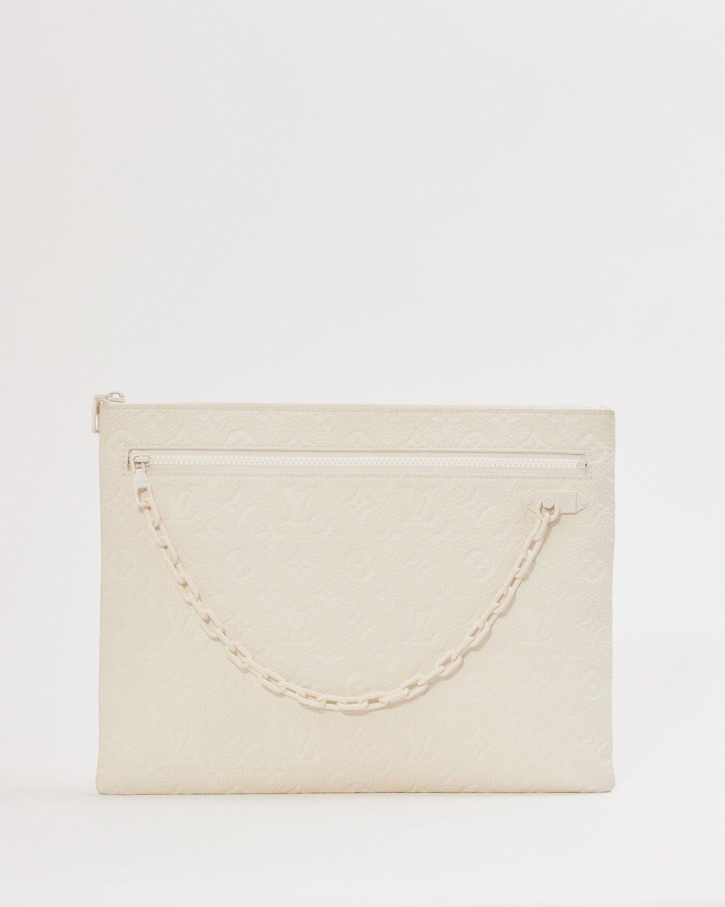 Louis Vuitton Cream Empreinte Leather Monogram Taurillon A4 Pouch