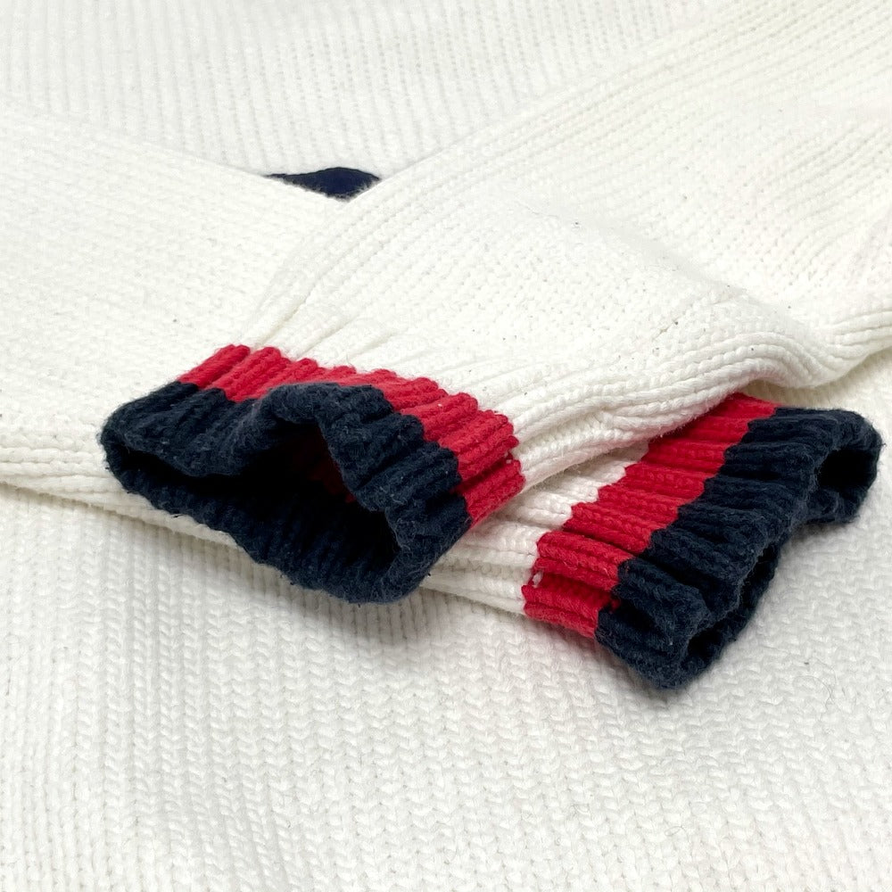 FENDI knit FAE137 cotton white logo Pullover knit Women 38