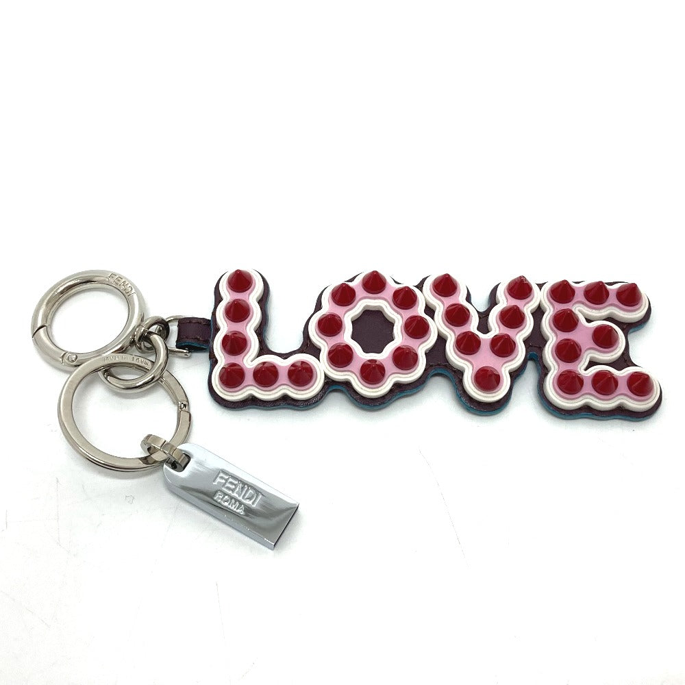 FENDI key ring 12473513 Rubber, Leather multicolor logo With studs USB Women
