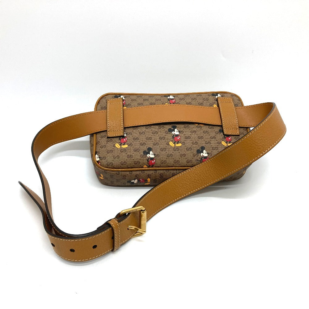 GUCCI Sling bag 602695 GG Supreme Canvas Brown Disney Collaboration Mickey Mini GG Supreme Women(Unisex)