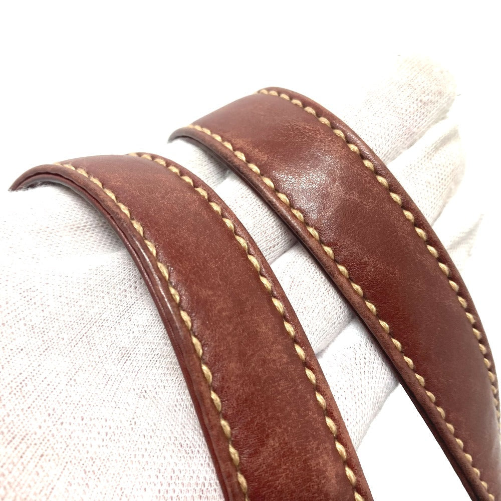 CHANEL Handbag Calfskin Brown CC COCO Mark Wild stitch Women