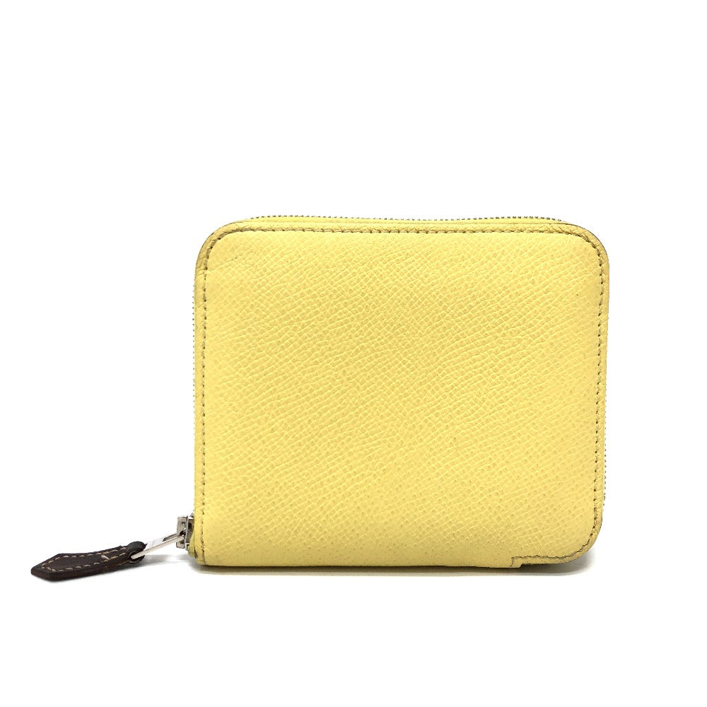 HERMES Folded wallet Epsom Multicolor/Silver Metal Azap compact Women