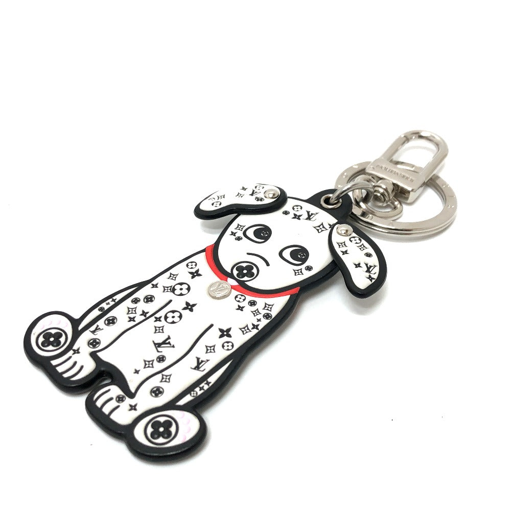 LOUIS VUITTON Bag charm M00746 leather White x black Portocle Dalmatian unisex(Unisex)