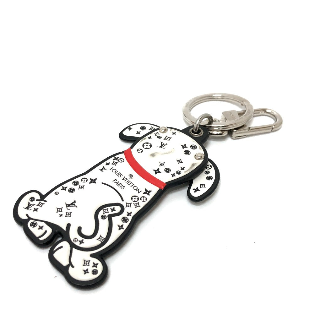 LOUIS VUITTON Bag charm M00746 leather White x black Portocle Dalmatian unisex(Unisex)