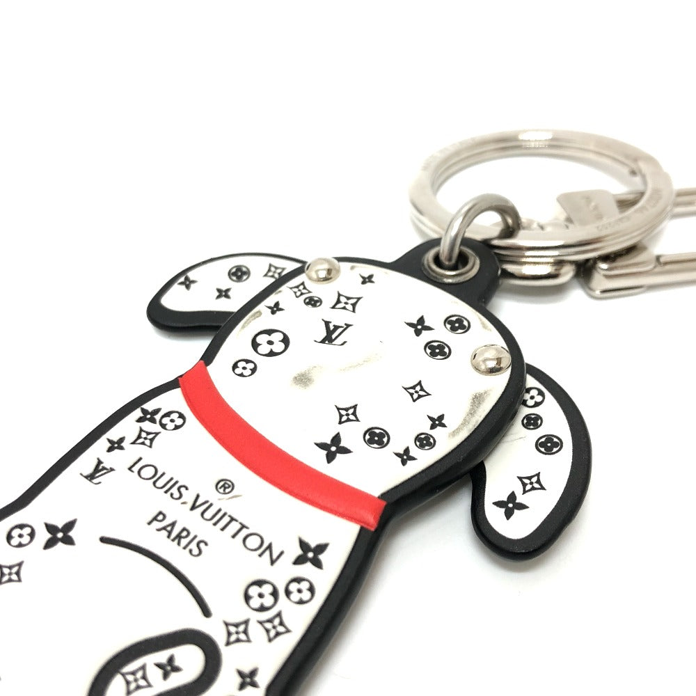 LOUIS VUITTON Bag charm M00746 leather White x black Portocle Dalmatian unisex(Unisex)