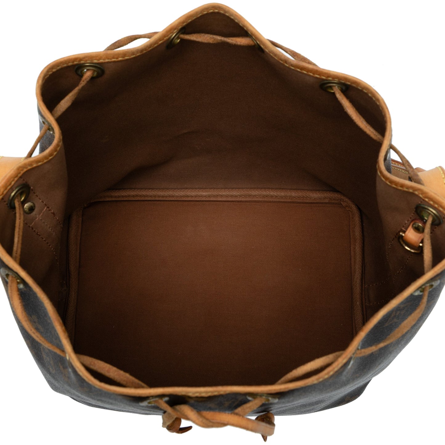 Brown Louis Vuitton Monogram Petit Noe Bucket Bag