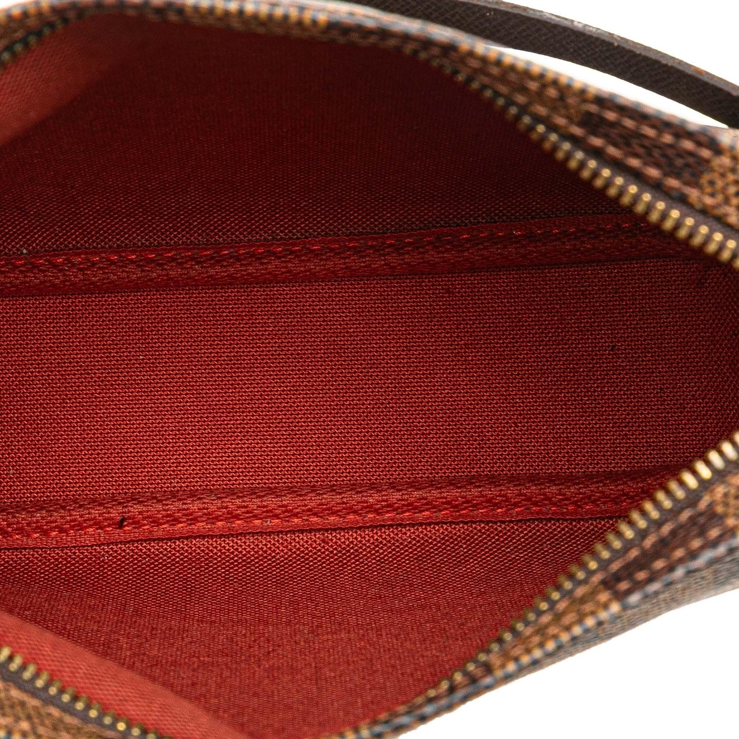 Brown Louis Vuitton Damier Ebene Trousse Pochette Handbag