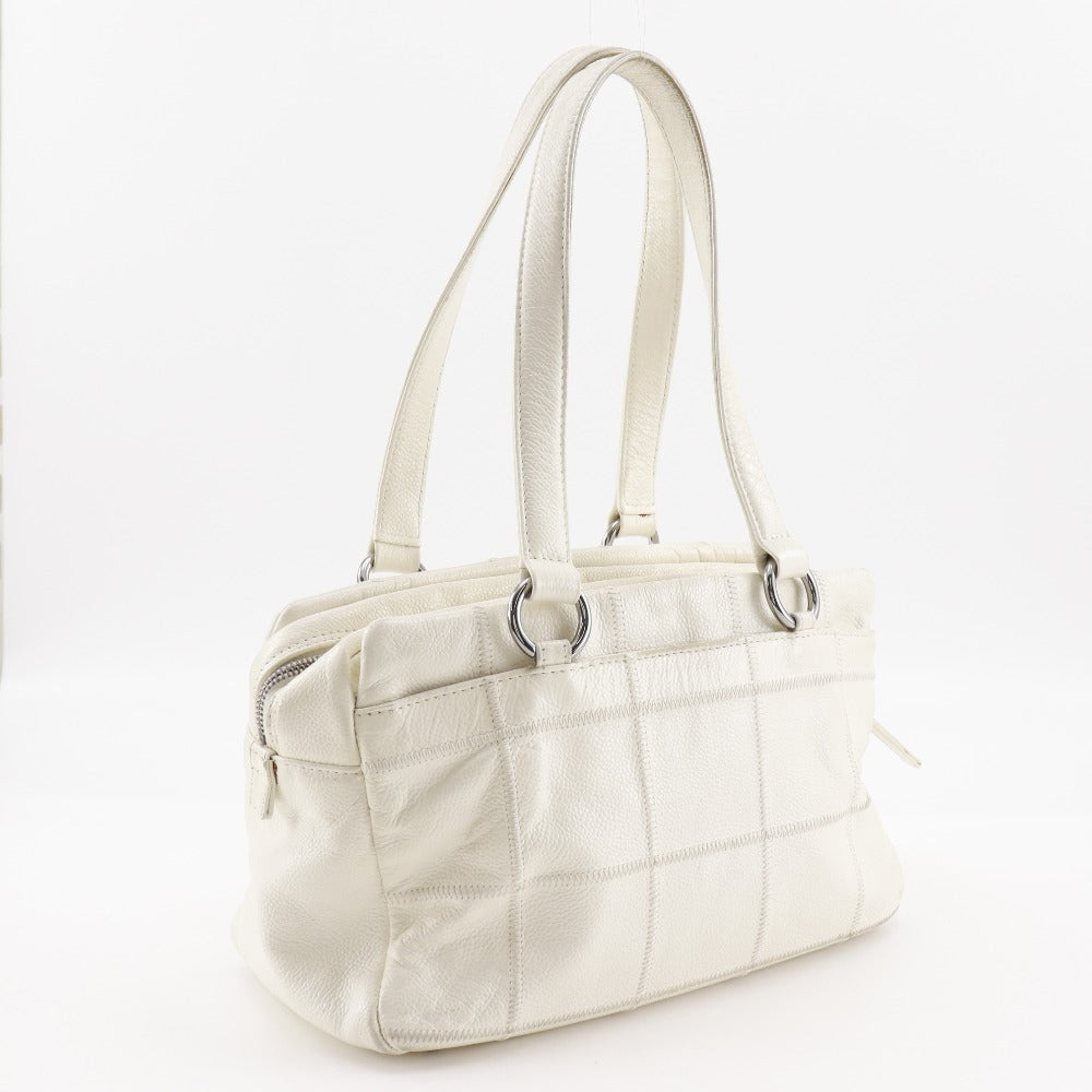 CHANEL Tote Bag Caviar skin off white Mini Boston Chocolate bar