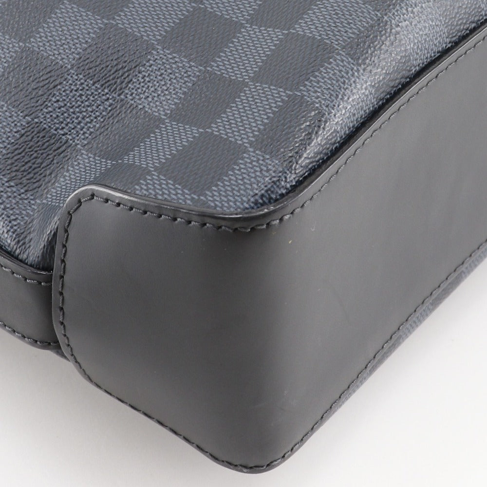 LOUIS VUITTON Shoulder Bag Damier Cobalt Black / navy Messenger Greenwich mens