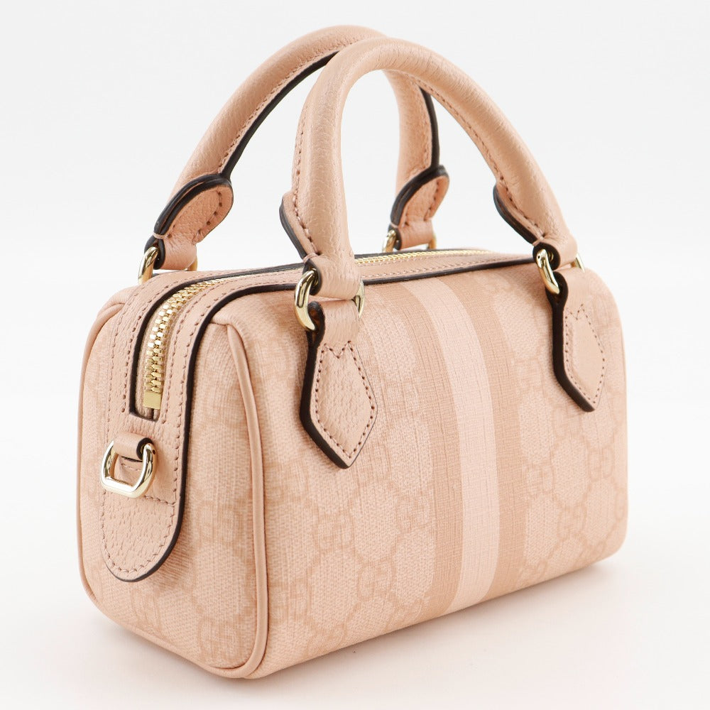GUCCI Handbag 781490 FAD03 6241 GG Supreme Canvas pink 2WAYShoulder Ophidia Super Mini Bag