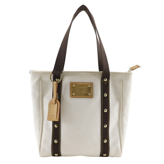 LOUIS VUITTON Tote Bag M40036 canvas White / brown Antigua Hippo MM