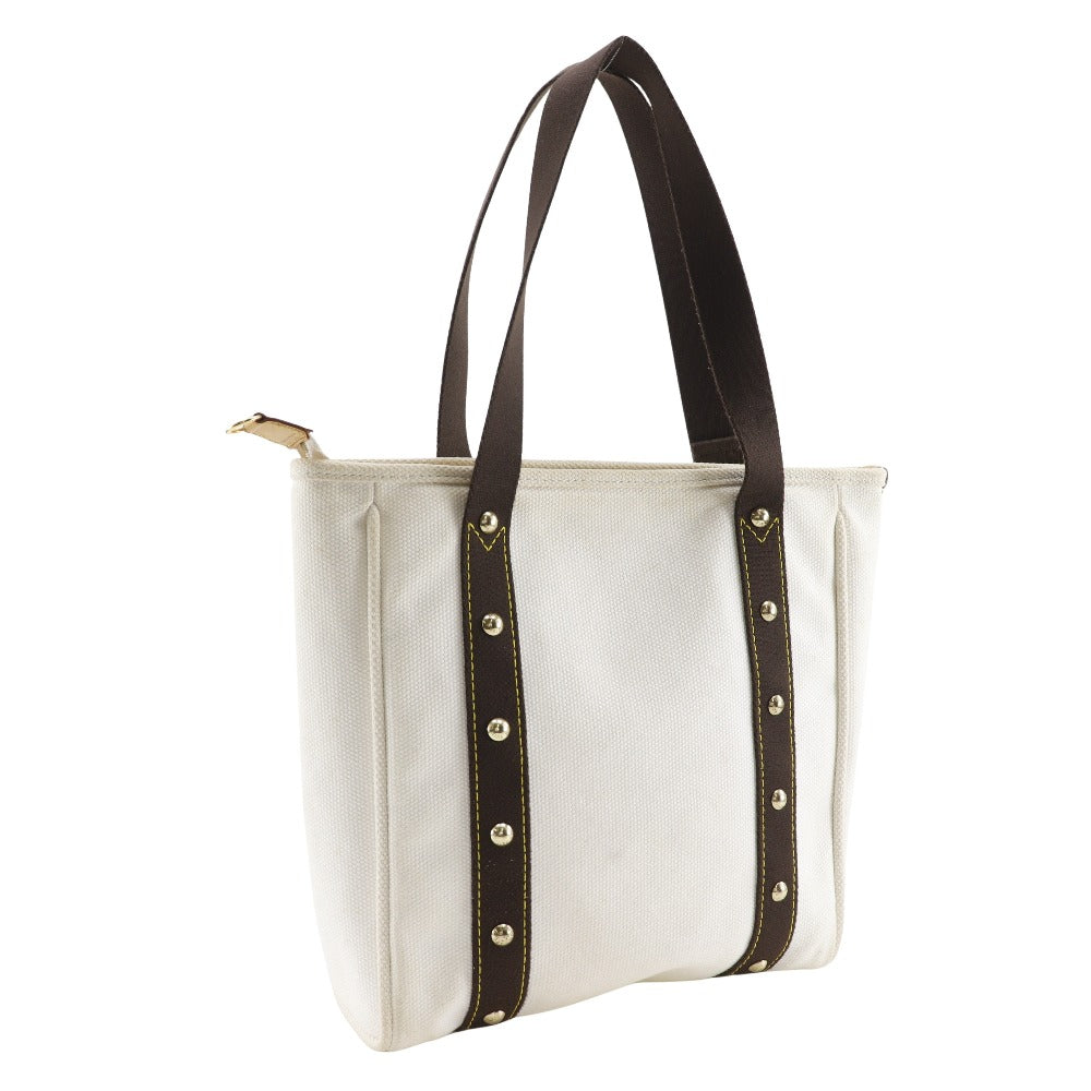 LOUIS VUITTON Tote Bag M40036 canvas White / brown Antigua Hippo MM