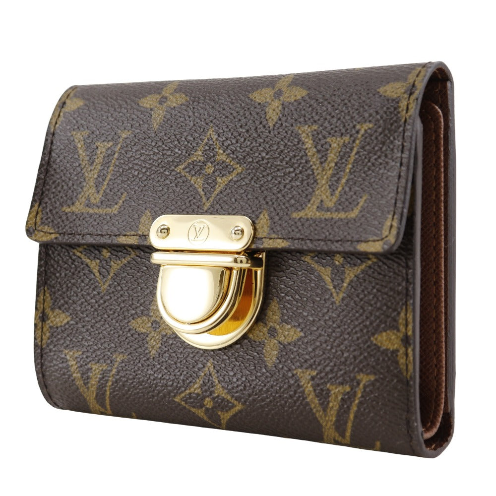 LOUIS VUITTON Bifold Wallet M58013 Monogram canvas Brown Portefeuille and Koala Women