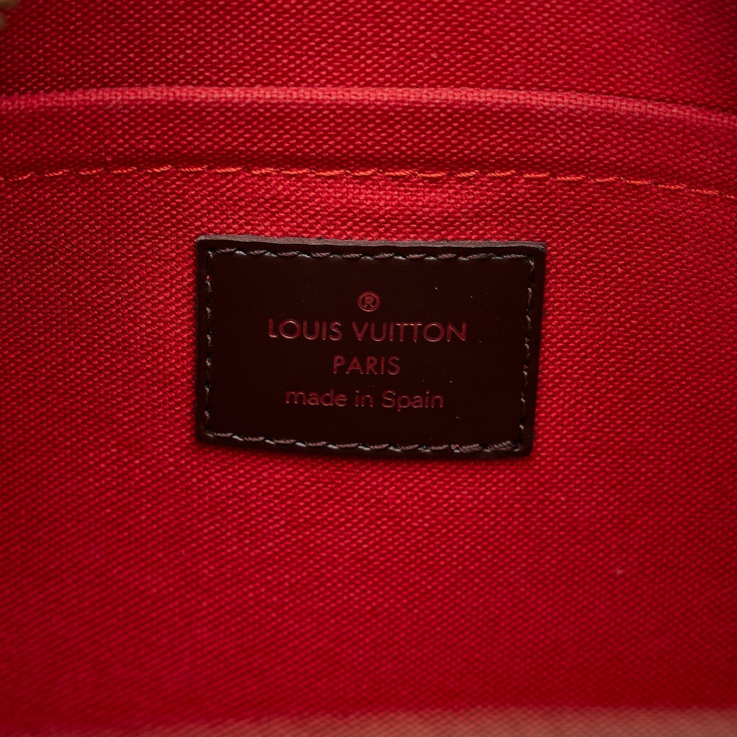 LOUIS VUITTON Damier Ebene Ribera MM Handbag