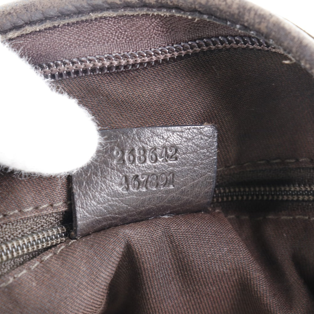 GUCCI Shoulder Bag 268642 GG canvas Brown Abbey Women Used