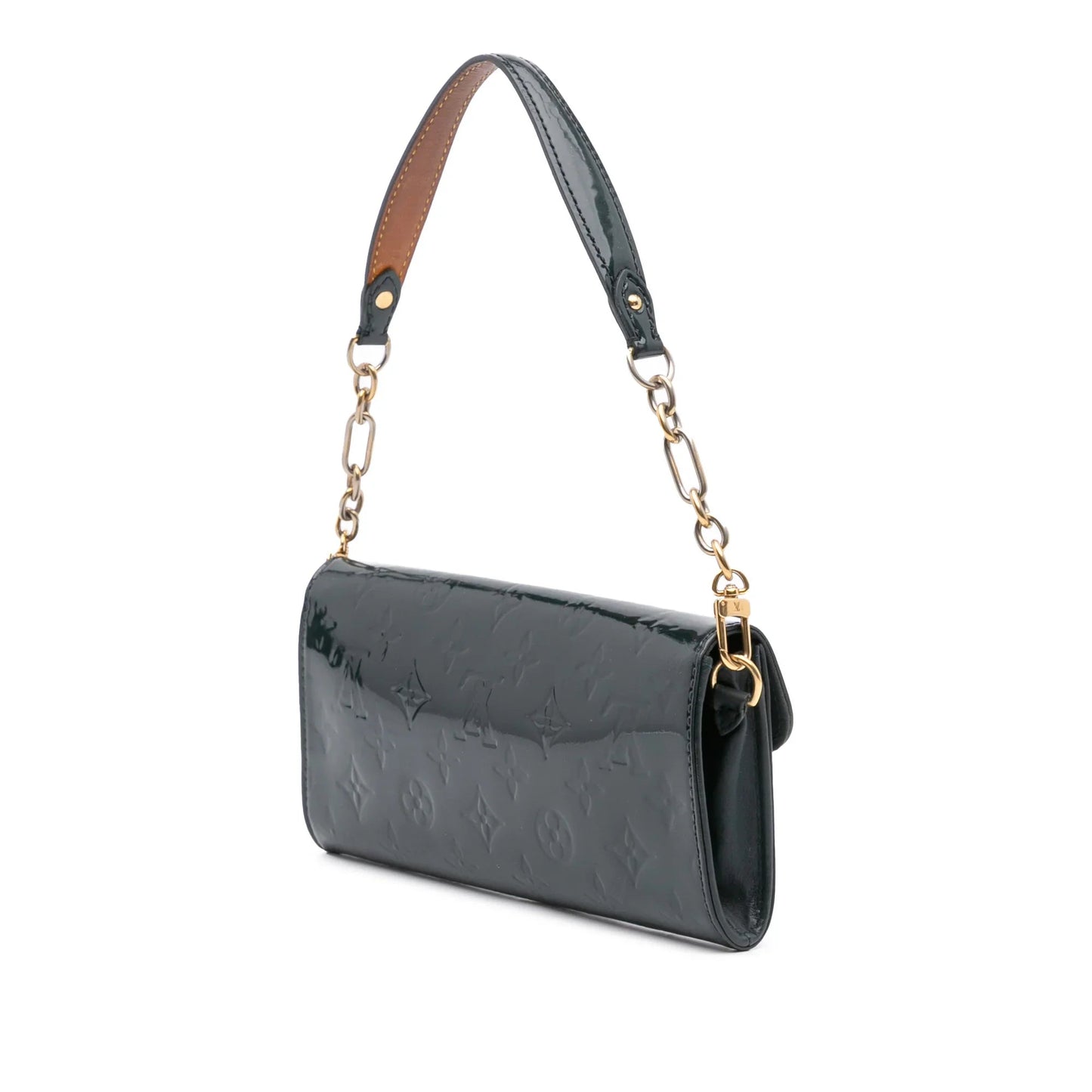 Blue Louis Vuitton Monogram Vernis Sunset Boulevard Shoulder Bag