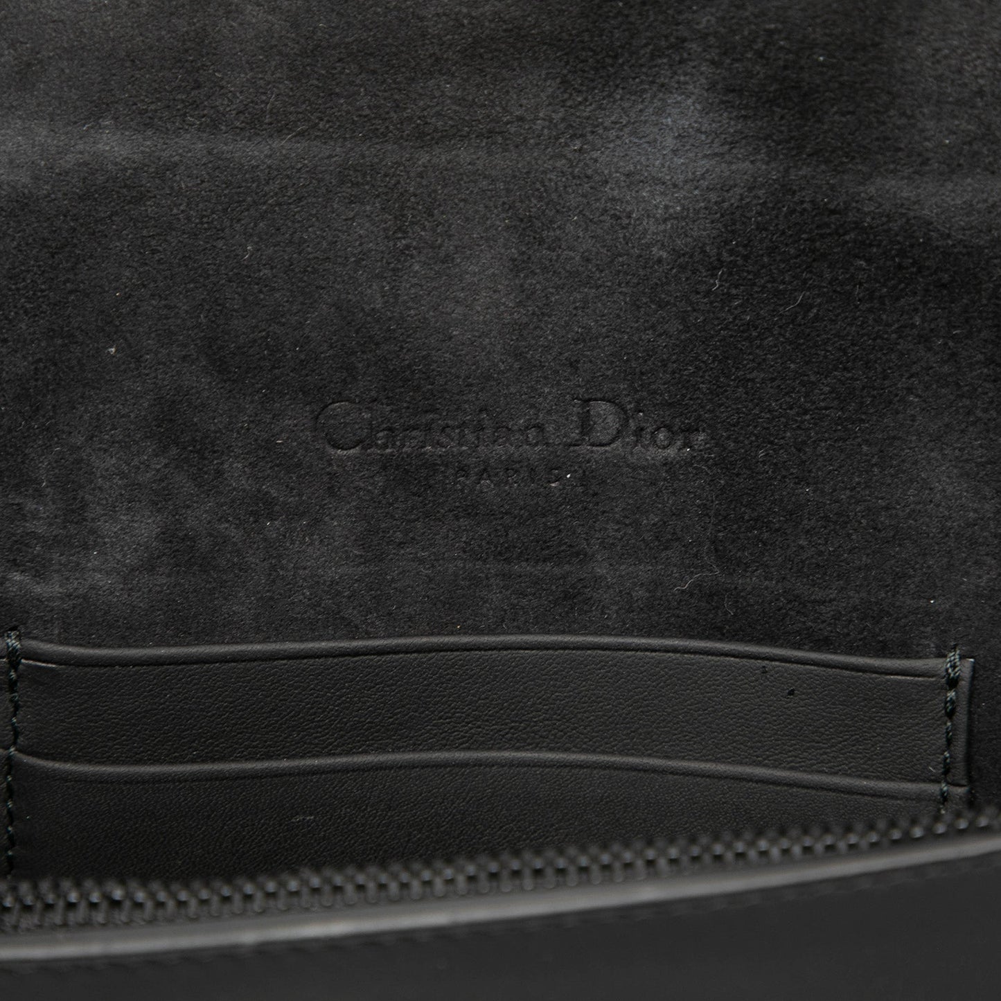 Black Dior Ultramatte Saddle Belt Bag