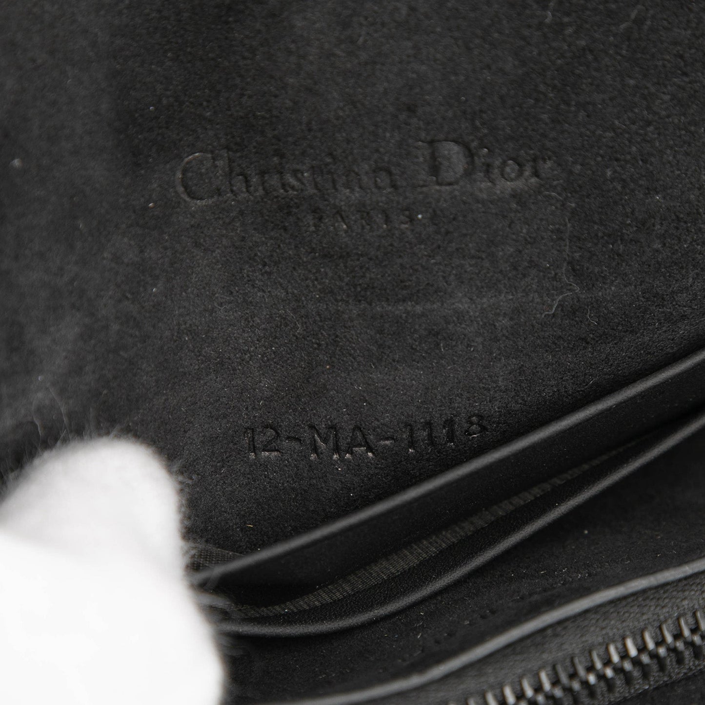 Black Dior Ultramatte Saddle Belt Bag