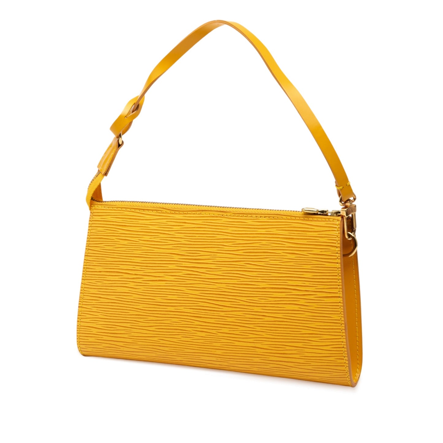 Yellow Louis Vuitton Epi Pochette Accessoires Shoulder Bag