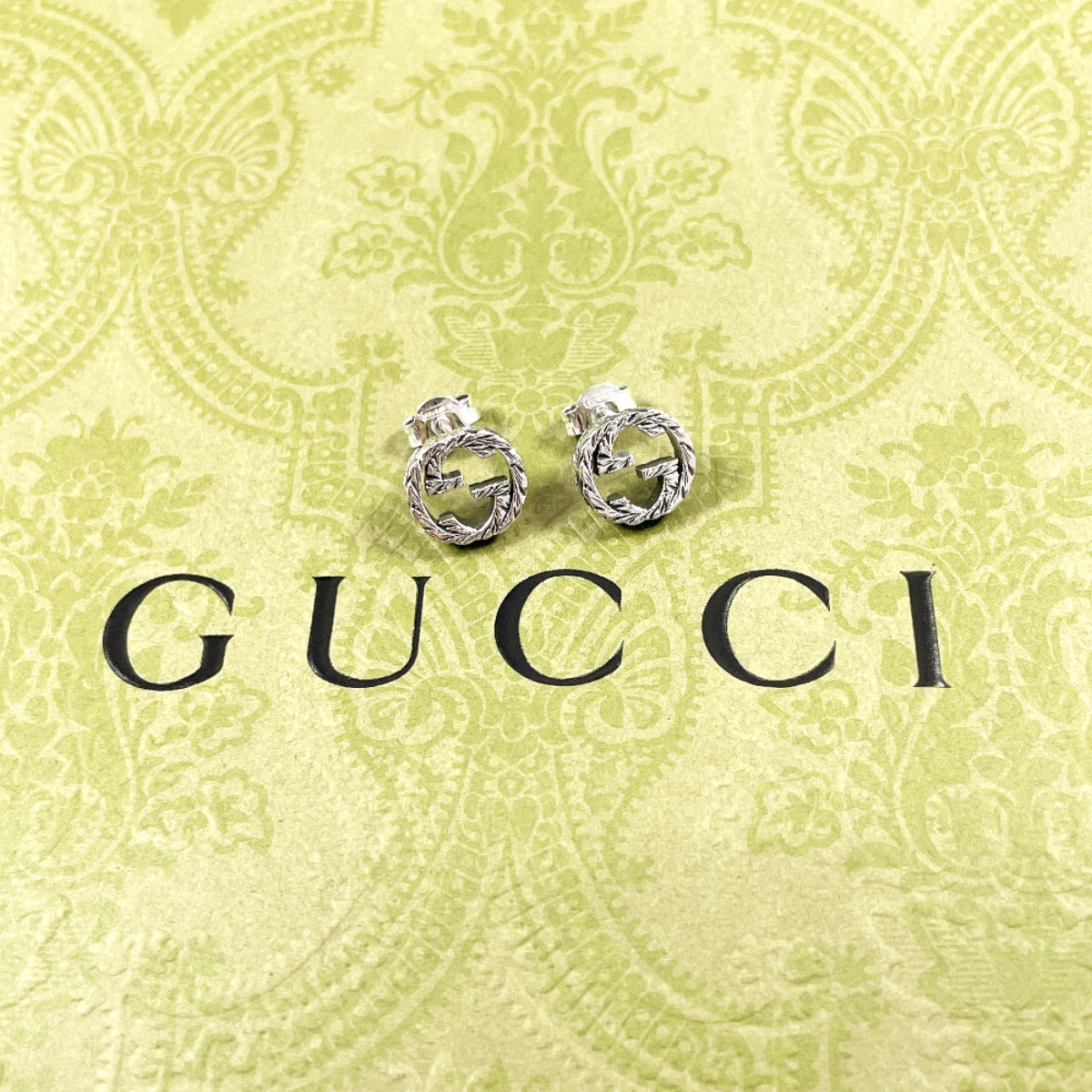 GUCCI Pierce 457109 J8400 0811 Silver925 Silver Interlocking G