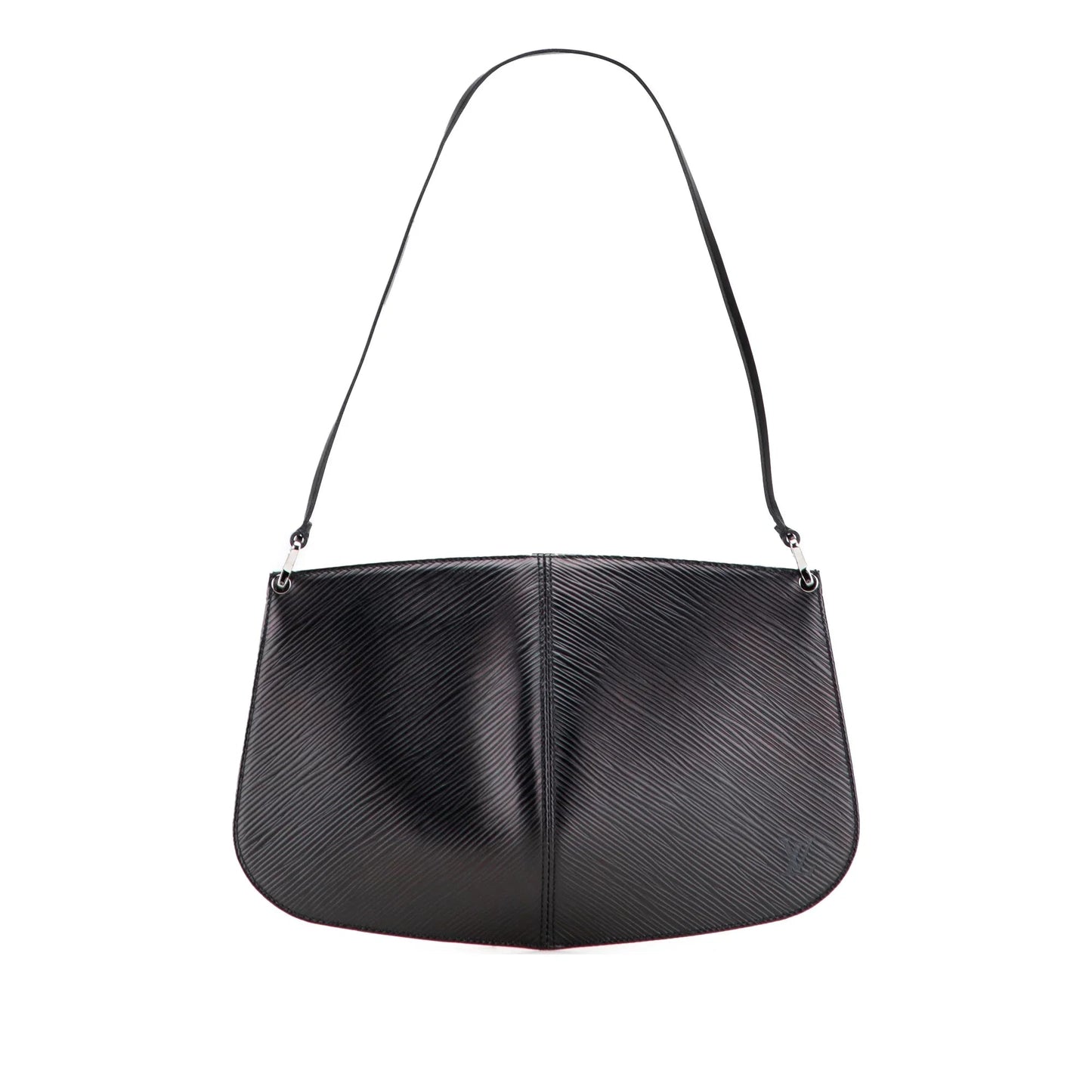Black Louis Vuitton Epi Demi Lune Pochette Shoulder Bag