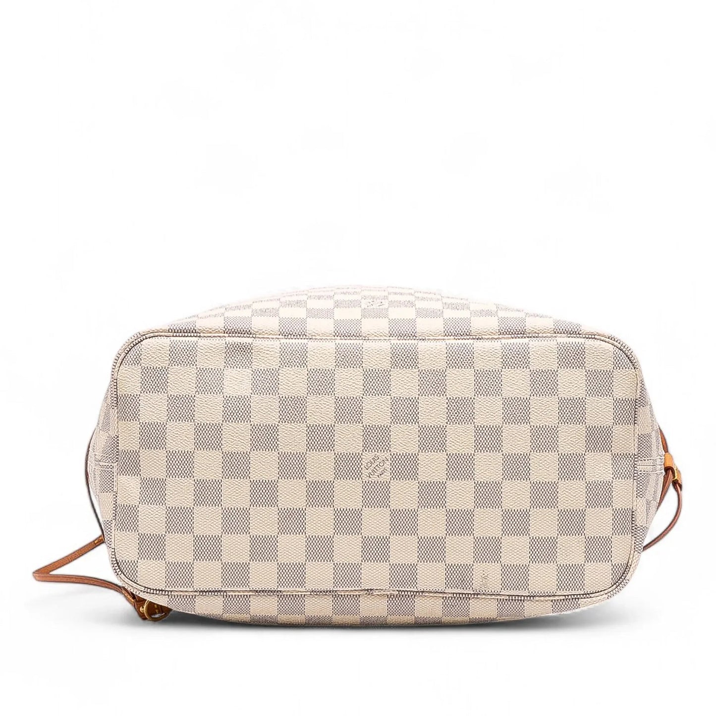White Louis Vuitton Damier Azur Neverfull MM Tote Bag