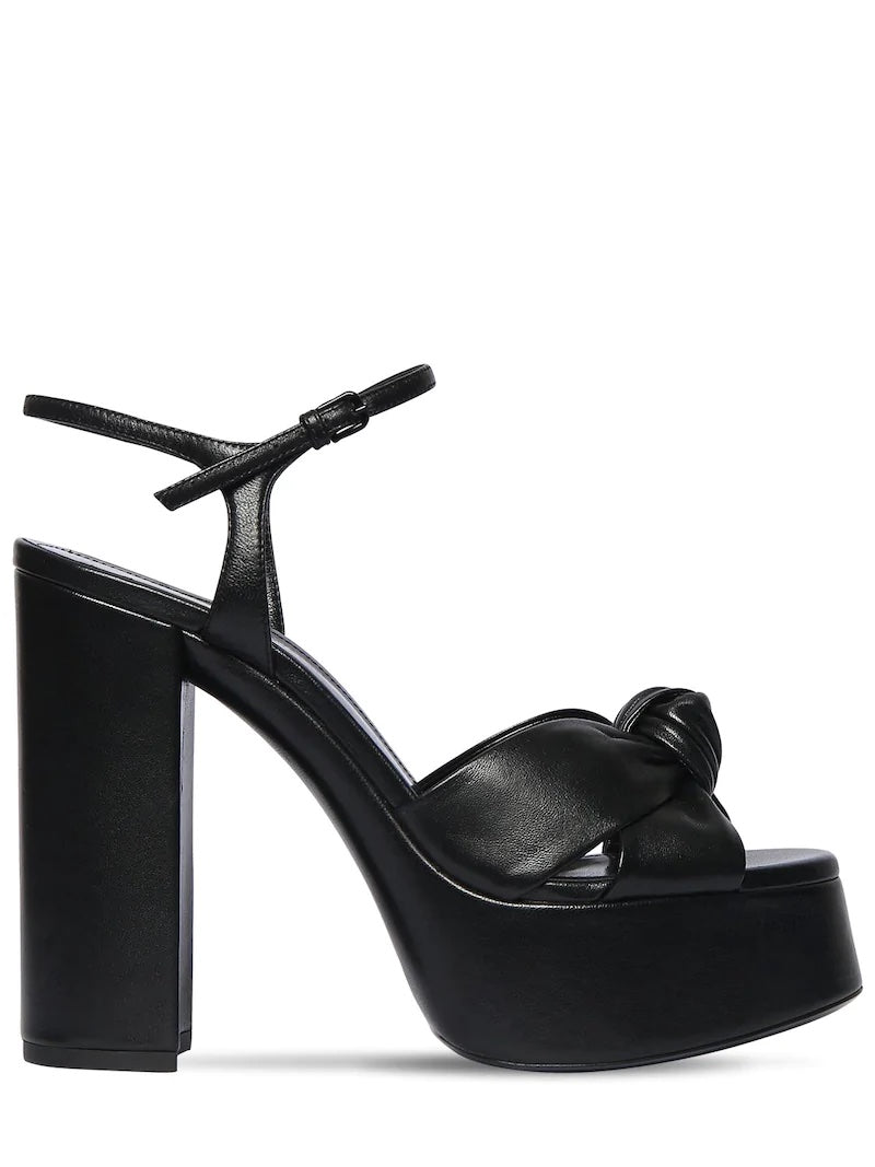 SAINT LAURENT BIANCA PLATFORM SANDALS