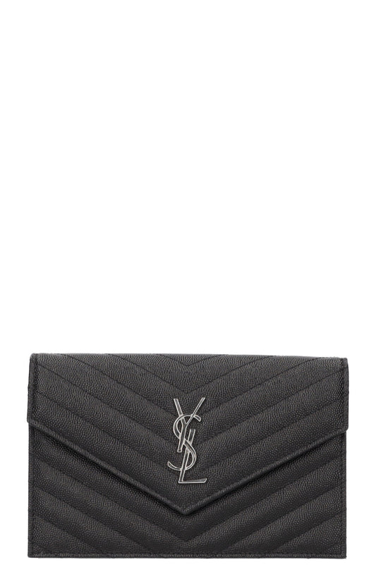 SAINT LAURENT Cassandre Envelope WOC Black