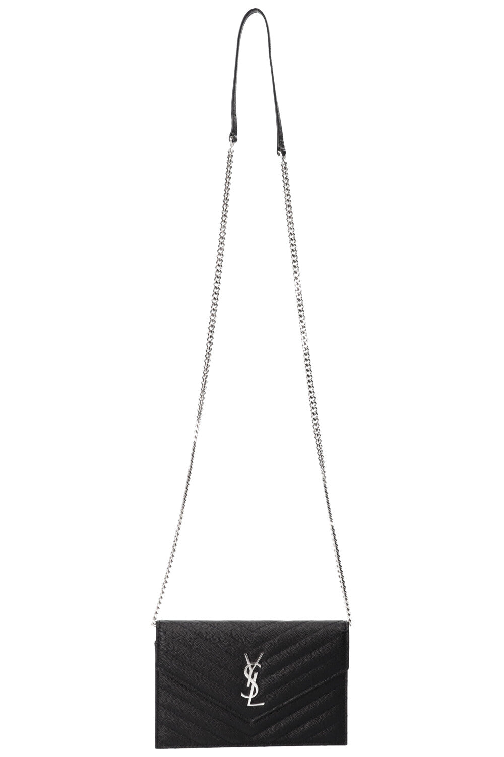 SAINT LAURENT Cassandre Envelope WOC Black