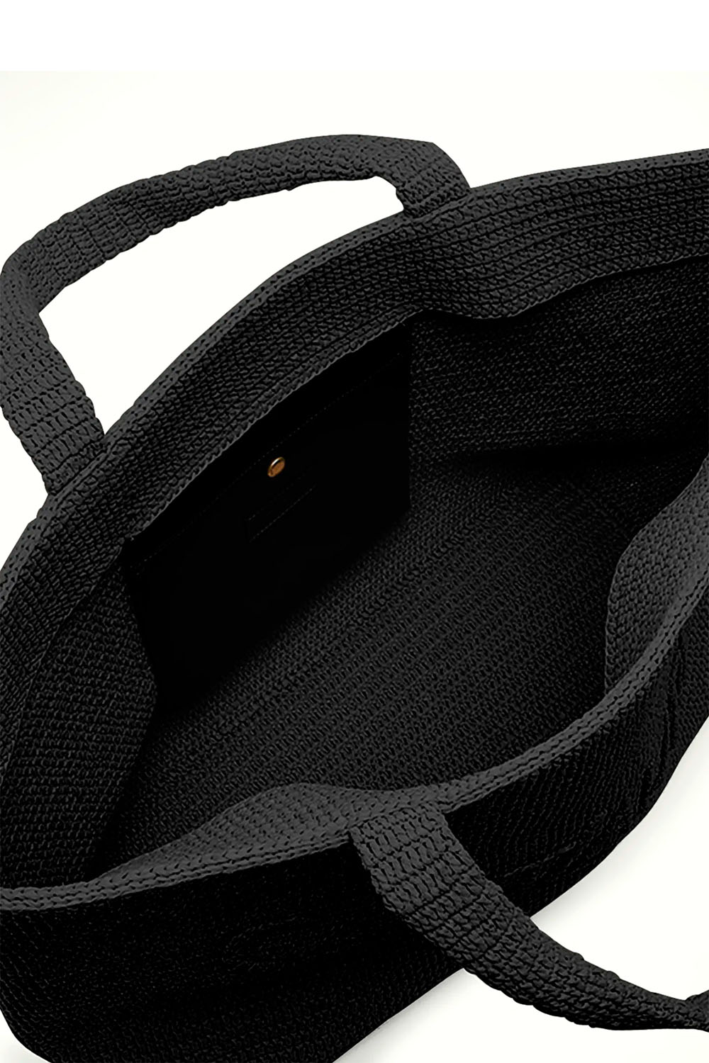 Saint Laurent Tote In Raffia  - Black