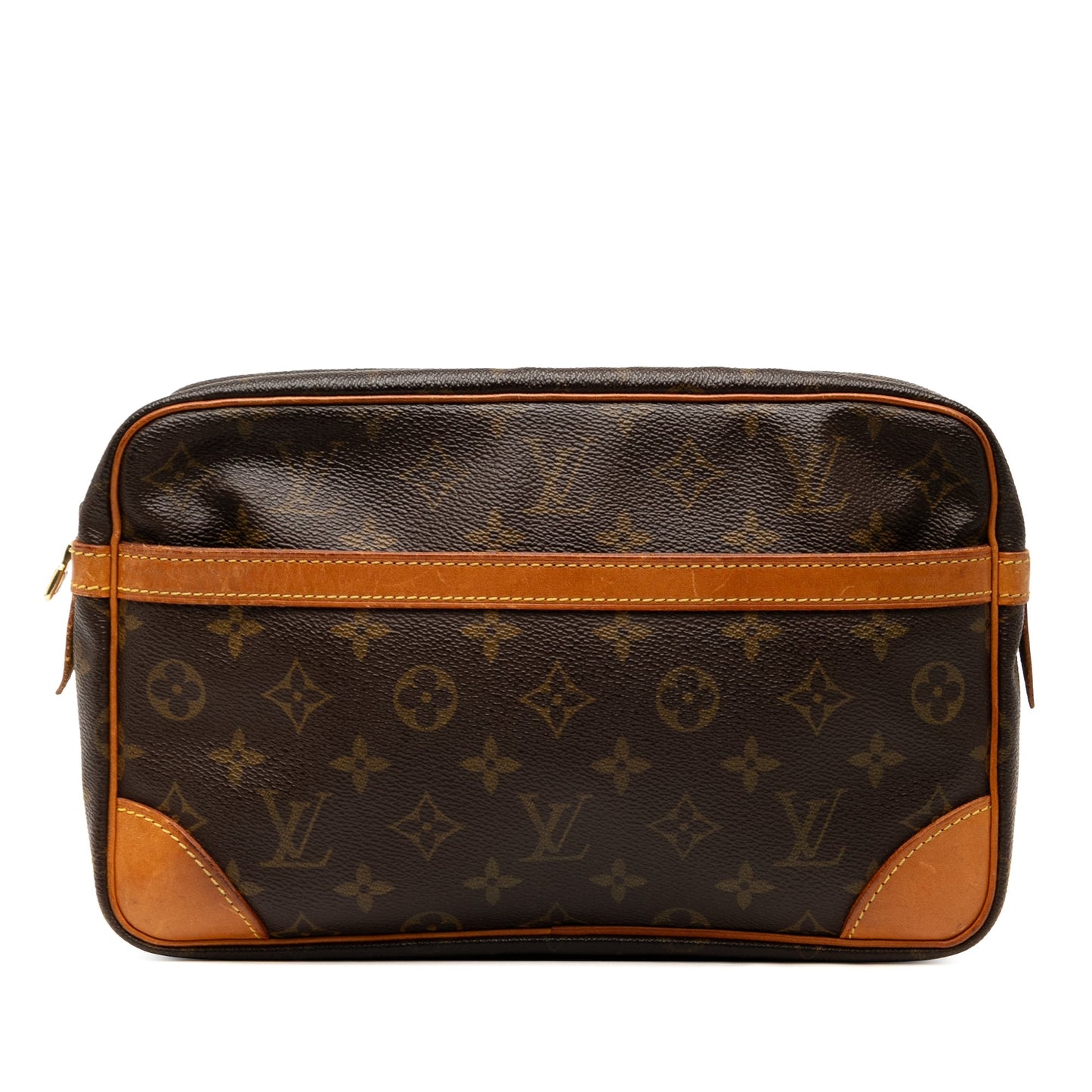 Brown Louis Vuitton Monogram Compiegne Clutch Bag
