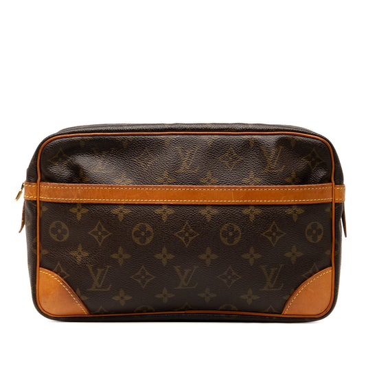 Brown Louis Vuitton Monogram Compiegne Clutch Bag
