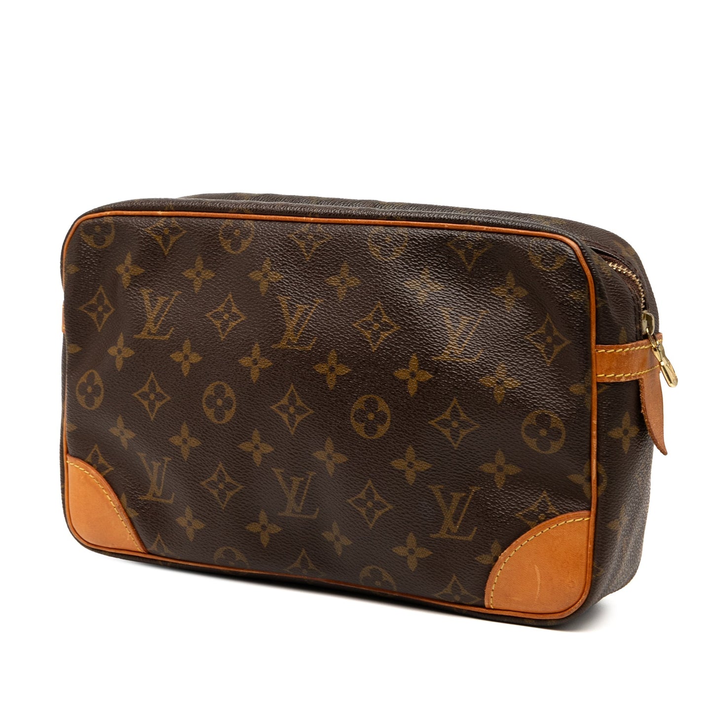 Brown Louis Vuitton Monogram Compiegne Clutch Bag